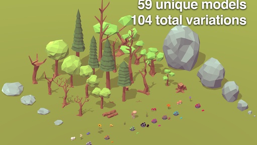 Low Poly Nature Pack Unity Asset